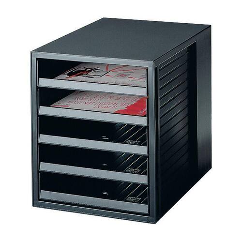 Han Schrank-Set 5 Laden offen Schwarz Artikelbild