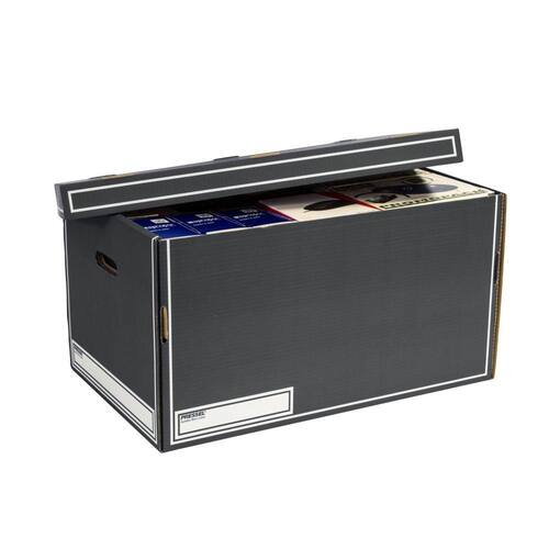 Pressel Jumbo-Box, Lagerkiste, Aufbewahrungskarton, Anthrazit, 600x370x320 mm, 10 Stück Artikelbild Secondary2 L