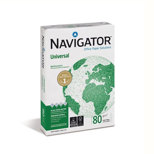 Navigator Universalpapier, A4, weiß, 80 g/m², 500 Blatt pro Packung, 5 Packungen Artikelbild