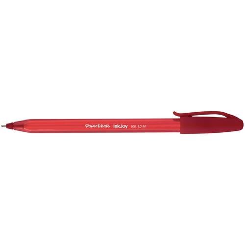 Paper Mate Inkjoy™ 100 Kugelschreiber mit Kappe, rot Artikelbild Secondary1 L