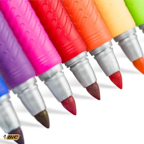 BIC® Marking™ Color Permanent-Marker, Rundspitze, 10 Farben im Set Artikelbild Secondary2 L