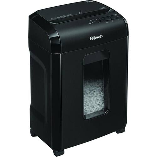 Fellowes Aktenvernichter Powershred® 10M, Reißwolf, Shredder, Partikelschnitt, 345x250x500mm, schwarz, 1 Stück Artikelbild Secondary4 L