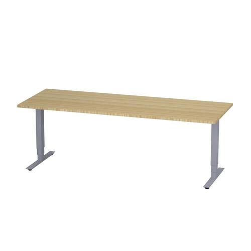 deNord Design Skrivbord höj/sänk Pro 2000x800 ek/silver produktfoto