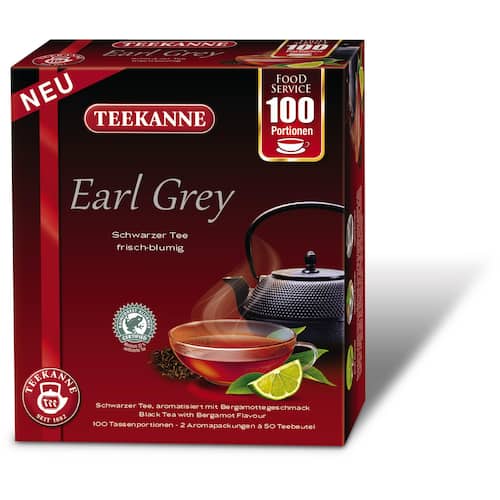 Teekanne Earl Grey, Teemischung, Schwarzer Tee, 100 Beutel, 1 Packung Artikelbild