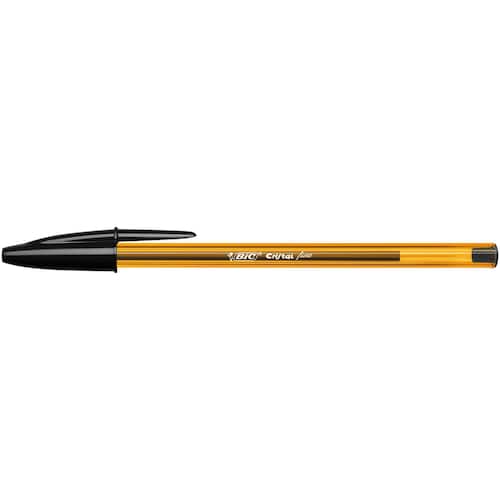 BIC® Kugelschreiber Cristal fein, Tintenschreiber, Kuli, Einwegkuli, schwarz, 0,35mm, 50 Stück Artikelbild Secondary1 L
