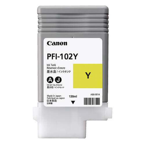 Canon Original Tintenpatrone PFI-102Y, gelb, 130ml, 1 Stück Artikelbild