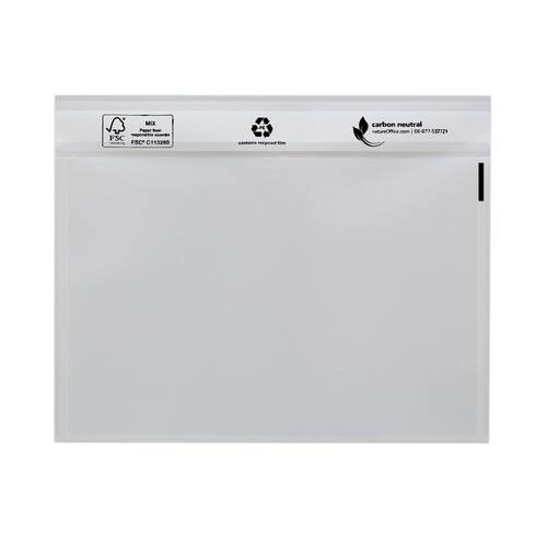 Debatin Dokumententasche UNIPACK™, Begleitpapiertasche, DIN lang, ohne Aufdruck, selbstklebend, 240x140mm, transparent, 250 Stück pro Packung Artikelbild