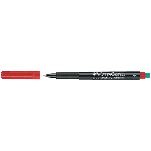 Faber-Castell OHP-Stift Multimark 1513, permanent, F 0,8 mm, rot Artikelbild