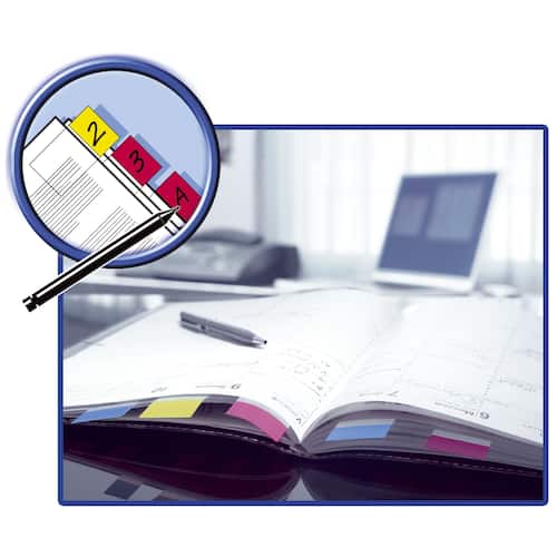 Post-it® Index-Haftstreifen 680, Haftmarker, beschriftbar, 25,4 x 43,2 mm, gelb, 2 x 50 Blatt pro Packung Artikelbild Secondary2 L