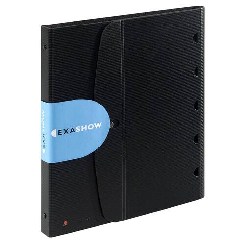 Exacompta Tischflipchart Exactive® Exashow, Präsentationsringbuch, A4 quer, PP, schwarz, 1 Stück Artikelbild Secondary2 L