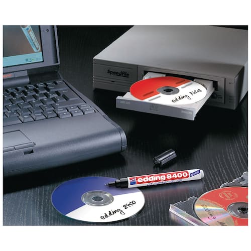 edding CD-Marker 8400 Set, 4 Farben sortiert, permanent Artikelbild Secondary1 L