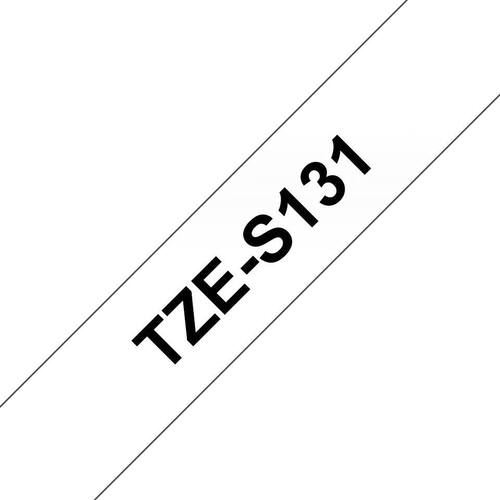 Brother Tape TZES131 12mm svart på klar produktfoto Secondary1 L