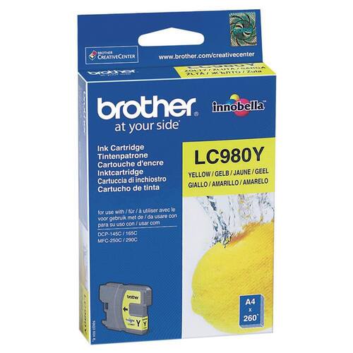 Brother Original Tintenpatrone LC-980Y, Gelb Artikelbild