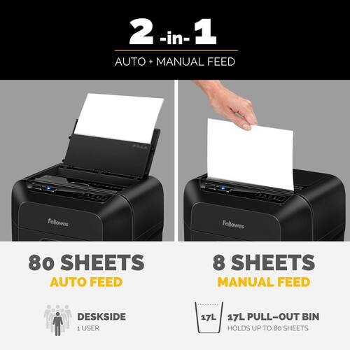 Makuleringsmaskin FELLOWES AutoMax 80M produktbilde Secondary6 L