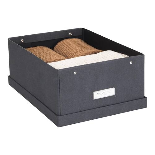 Bigso Box Förvaringsbox Katia svart produktfoto Secondary1 L