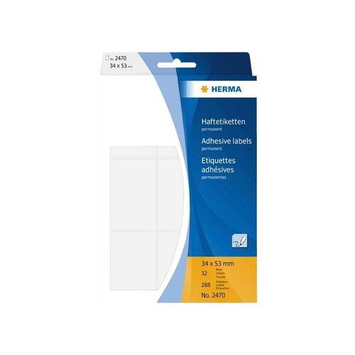 Herma Etiketten weiß 34x53mm 288 Stück Artikelbild