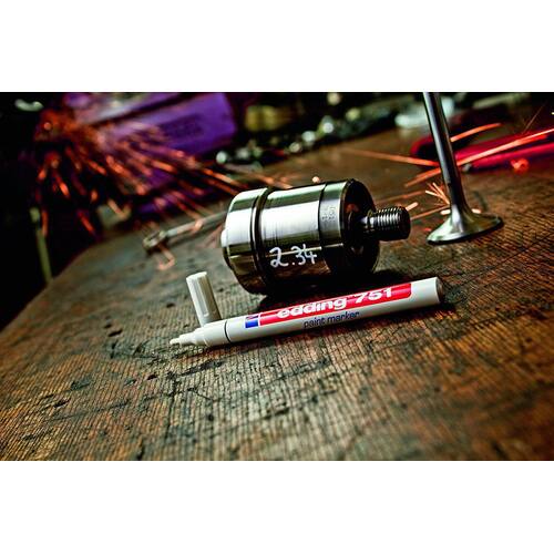 edding Lack-Marker 751, Lackstift, Rundspitze, Silber Artikelbild Secondary1 L