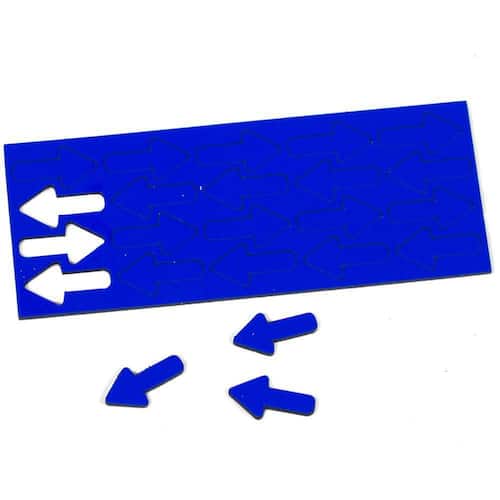 Ultradex Magnetische Symbole Pfeil, 2mm, dunkelblau, 22,5x12mm, 20 Stück Artikelbild