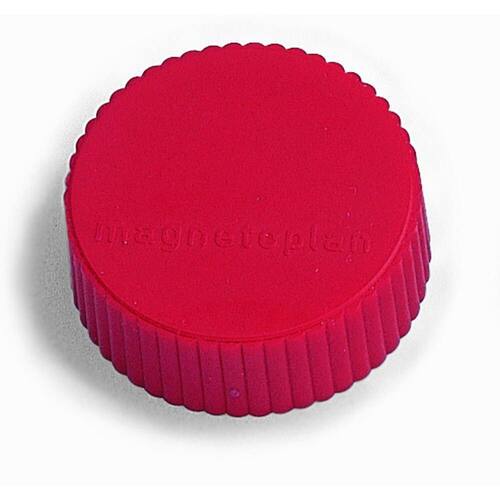 magnetoplan Magnet Discofix magnum, Haftmagnet, Rundmagnet, 34x13mm, bis 2kg, rot, 10 Stück Artikelbild