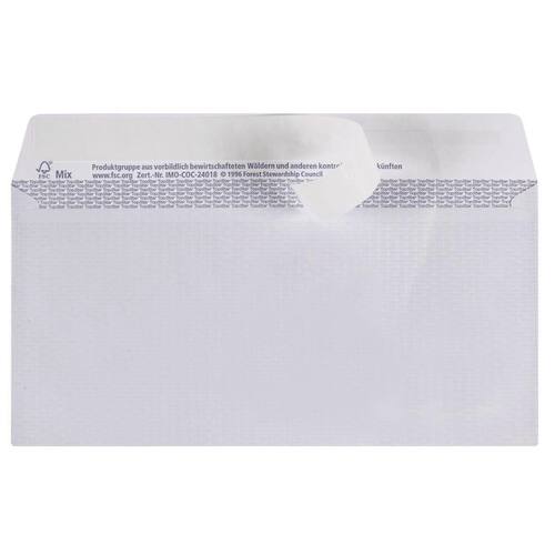 BONG Briefumschlag TopSTAR Laser Line, Kuvert, ohne Fenster, haftklebend, DIN lang, 100g, hochweiß, 250 Stück pro Packung Artikelbild Secondary1 L