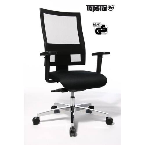 TOPSTAR Drehstuhl Profi Net 11, Bürodrehstuhl, Bürosessel, inkl. Armlehnen, schwarz, 1 Stück Artikelbild
