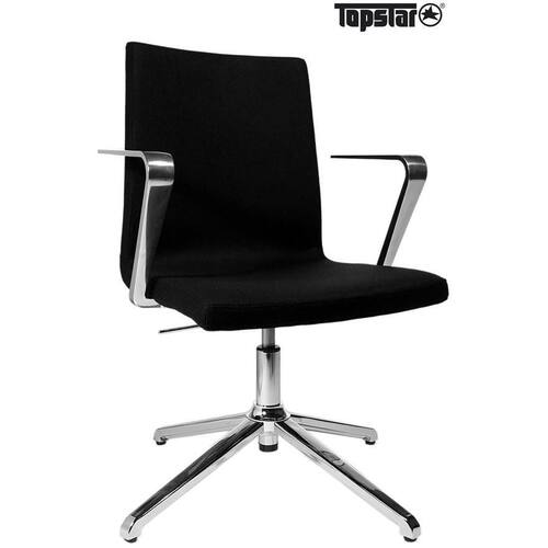 TOPSTAR Cube Visitor Besucherstuhl, Konferenzstuhl, mit Armlehne, grün, 4-Fuß-Ständer, 1 Stück Artikelbild Secondary1 L