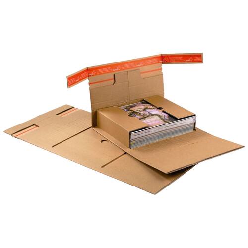 ColomPac Versandverpackung mit Sicherungslasche, 360x265x92mm (B4), Braun, 20 Stück pro Packung, 5 Packungen Artikelbild