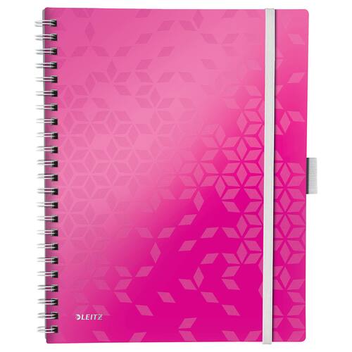 Leitz BeMobile Collegeblock WOW, A4, kariert, pink metallic, PP-Einband, 1 Stück Artikelbild