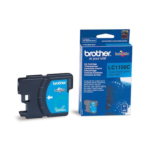 Brother Original Tintenpatrone LC-1100C, Cyan Artikelbild Secondary1 L
