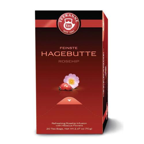Teekanne Premium Tee Hagebutte, Früchtetee, aromaversiegelt, 20 Teebeutel Artikelbild Secondary1 L