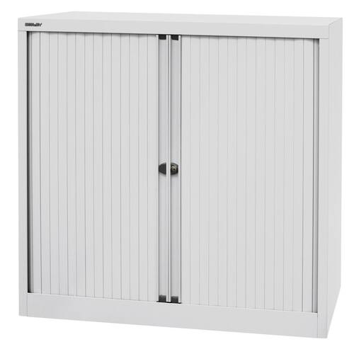 Bisley Euro Rollladenschrank, Lichtgrau, 2,5 Ordnerhöhen, 1029x1000x430 mm, 1 Stück Artikelbild