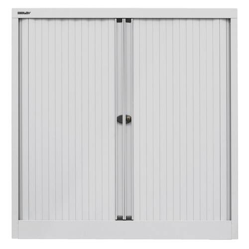Bisley Euro Rollladenschrank, Lichtgrau, 2,5 Ordnerhöhen, 1029x1000x430 mm, 1 Stück Artikelbild Secondary1 L