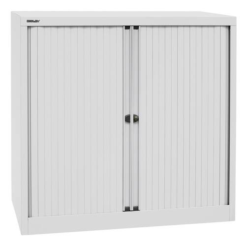 Bisley Euro Rollladenschrank, Lichtgrau, 2,5 Ordnerhöhen, 1029x1000x430 mm, 1 Stück Artikelbild Secondary2 L