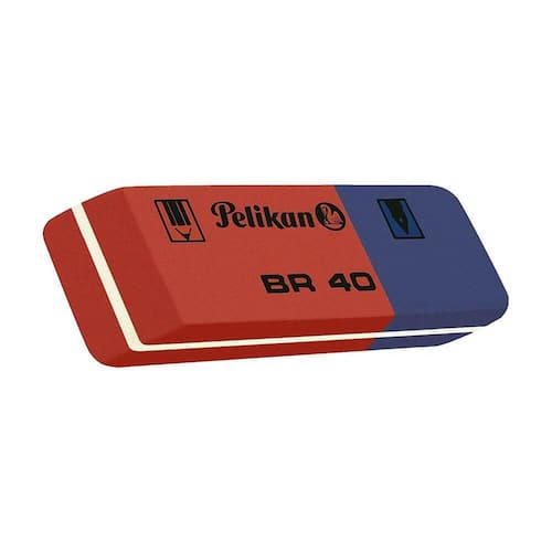 Pelikan Radierer BR40 blau/rot, für Stifte & Tinte, 1 Stück Artikelbild