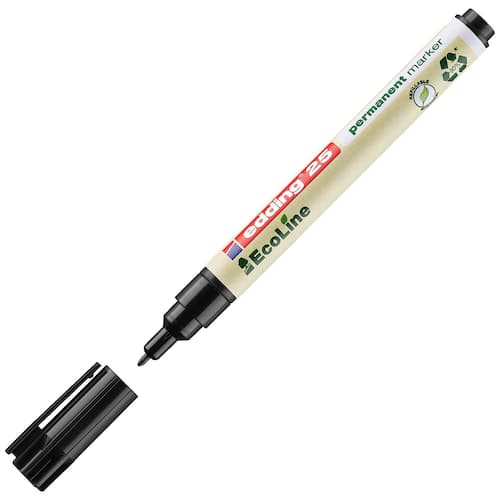 edding EcoLine 25 Permanentmarker, Marker, schwarz, 1 Stück Artikelbild
