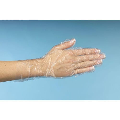 PAPSTAR Handschuhe, unsteril, LDPE, Größe: M, transparent, 500 Stück Artikelbild