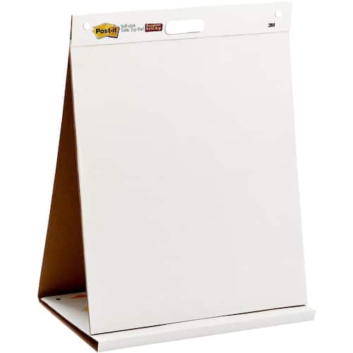 Post-it® Super Sticky självhäftande bordsblock, 50,8 x 58,4 cm, vit, 20 ark, 558 produktfoto