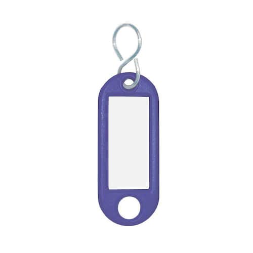 WEDO Schlüsselanhänger mit S-Haken und Etikett, blau, 1 Stück Artikelbild