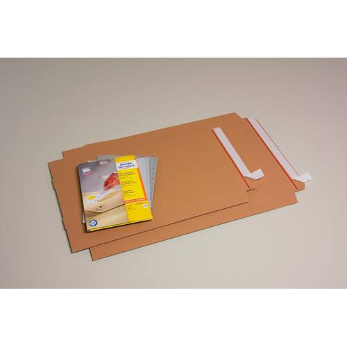 POSTBOX Versandkarton mit Haftklebeverschluss und Aufreißfaden, 240x162x40mm, A5, weiß, 50 Stück Artikelbild Secondary2 L