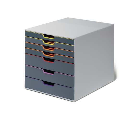 Durable Schubladenbox VARICOLOR, 7 Schubladen, grau, 1 Stück Artikelbild