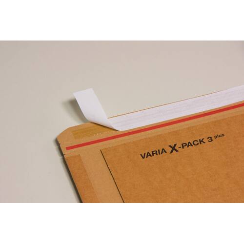 VARIA X 2 plus Drehverpackung aus Wellpappe mit Selbstklebeverschluss, 250x190x60mm, A5+, braun, 20 Stück Artikelbild Secondary4 L