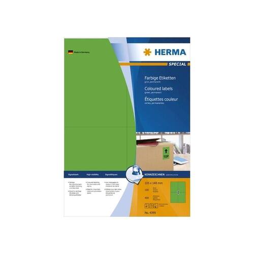 Herma Etiketten, 105x148mm, grün, 400 Stück Artikelbild