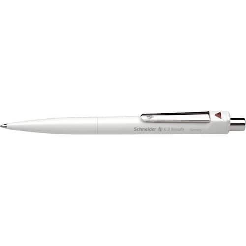 SCHNEIDER Kugelschreiber K3 biosafe, mit Druckmechanik, Weiss, Schreibfarbe: Braun, 1 Stück Artikelbild