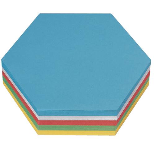 Nobo Moderationskarten ''Waben'', 130g/m², farblich sortiert, 16,5x19cm, 250 Stück Artikelbild Secondary1 L