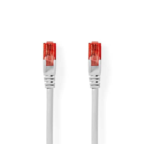 NEDIS Kabel Nätverk UTP Cat6 1m Vit produktfoto