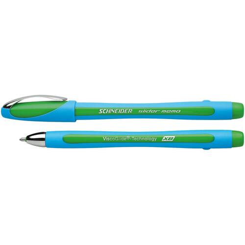 SCHNEIDER Kugelschreiber Slider Memo, XB, grün, 1 Stück Artikelbild Secondary1 L