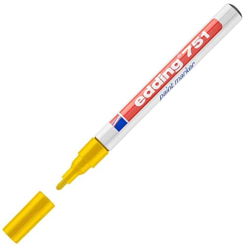 edding Lack-Marker 751, Lackstift, Rundspitze, Gelb Artikelbild