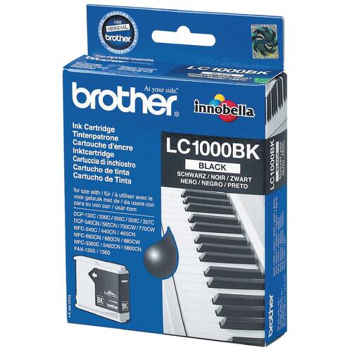 Brother Original Tintenpatrone, LC-1000BK, Schwarz Artikelbild