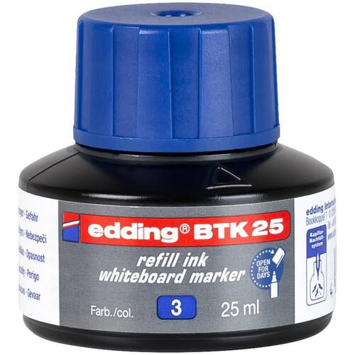 edding Nachfüllung BTK25, blau, für Edding 250, 360, 361, 363 und comfort 2, 25ml Artikelbild