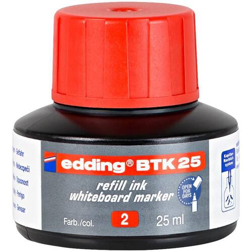 edding Nachfüllung BTK 25, rot, für Edding 250,360, 361,363 und comfort 2, 25ml Artikelbild